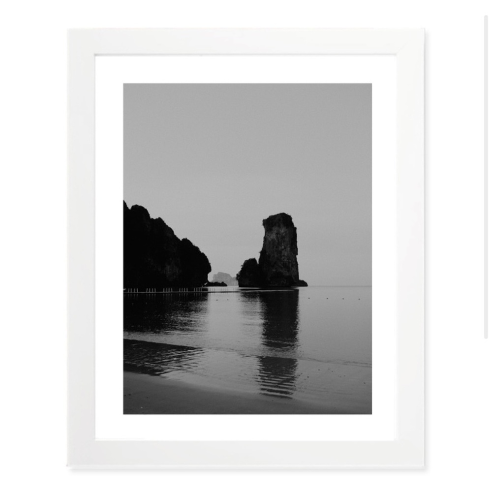 Krabi, Thailand Island Beach Print (BW)